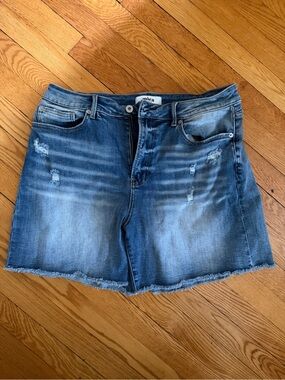 Mica Cutoff Denim Shorts - XL